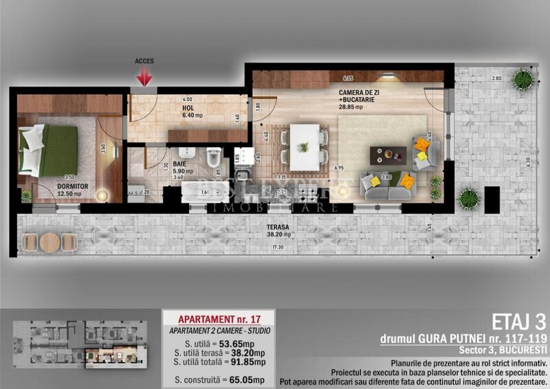 Titan, Pallady, 2 camere, geam baie si incalzire pardoseala, 600 m STB.